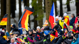 Photo of fans in oberhof